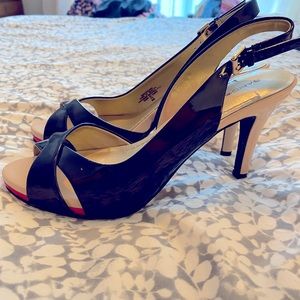 Bandolino Black Peep Toe Sandal